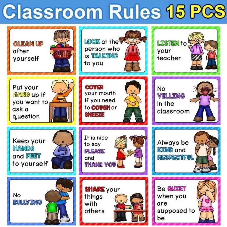Classroom rules 21 x 28